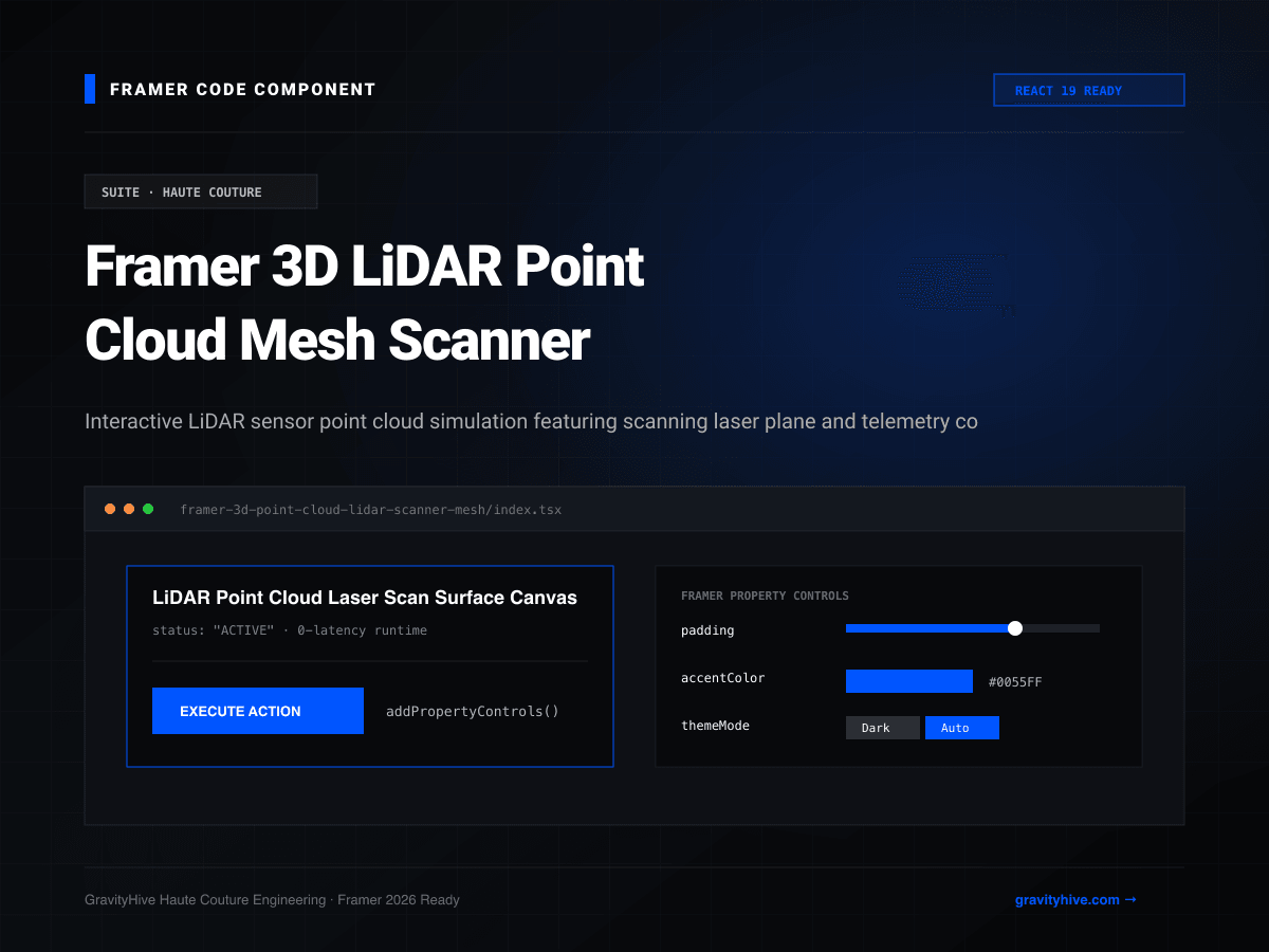 Framer 3D LiDAR Point Cloud Mesh Scanner