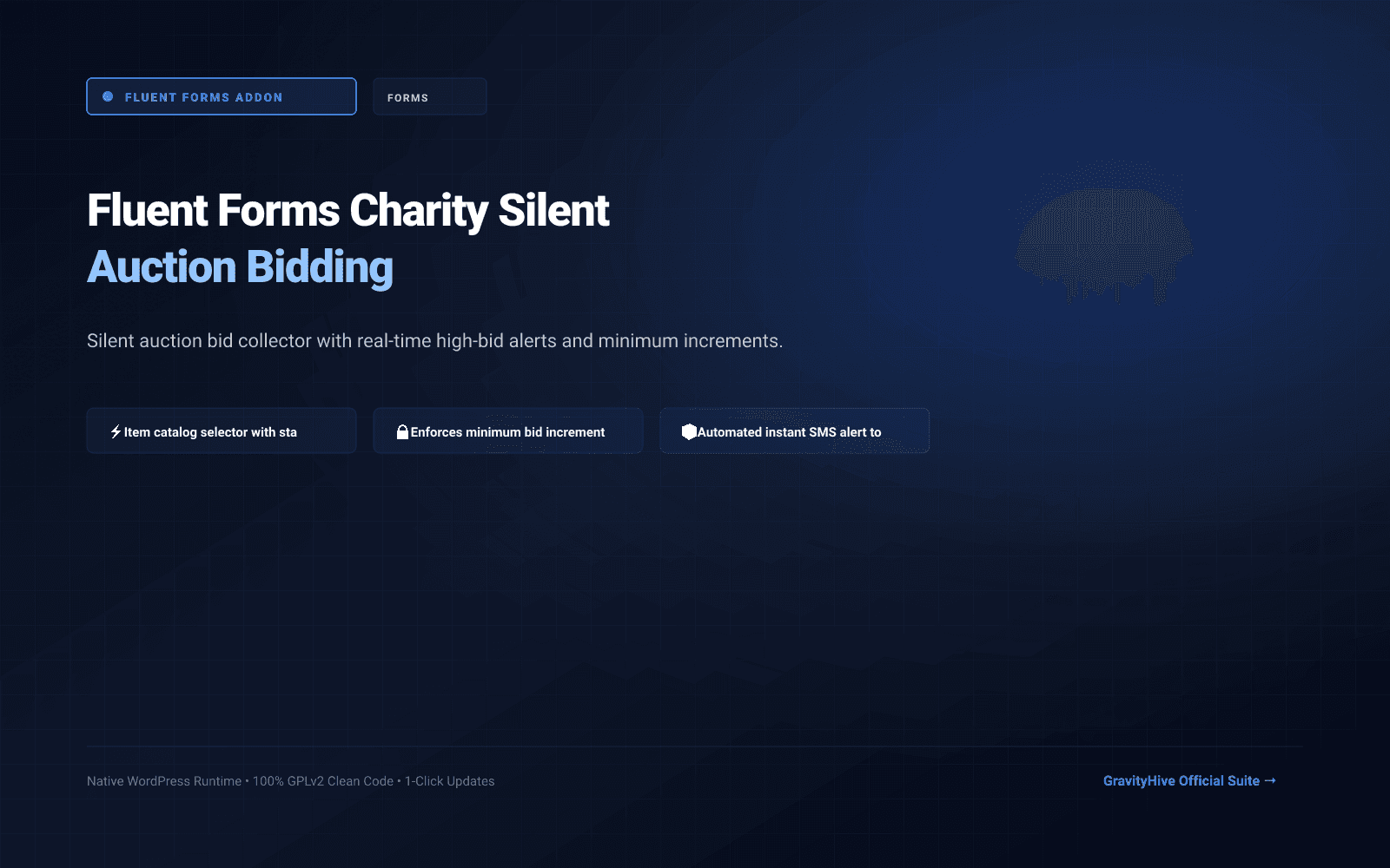 Fluent Forms Charity Silent Auction Bidding