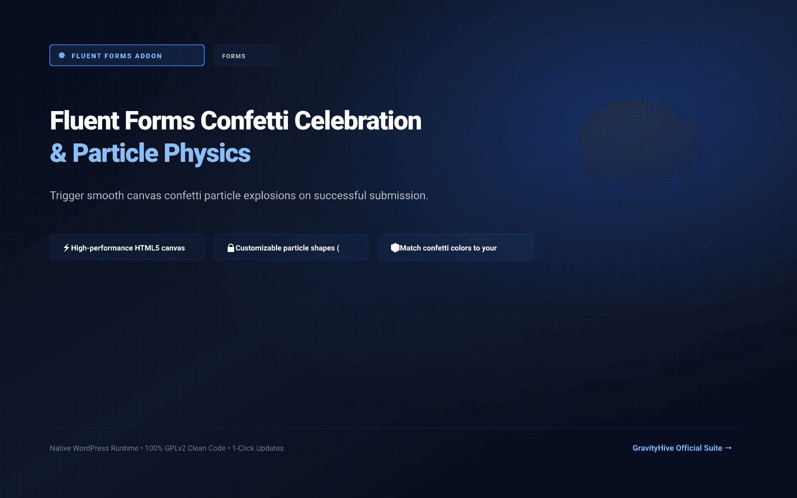 Fluent Forms Confetti Celebration & Particle Physics