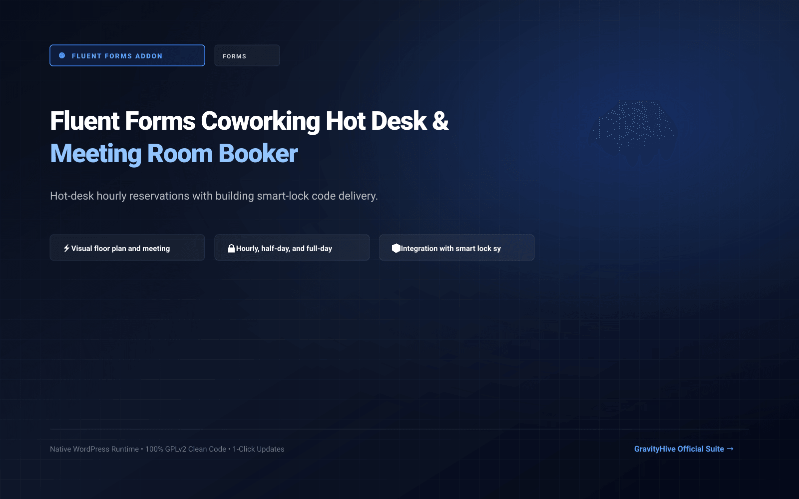 Fluent Forms Coworking Hot Desk & Meeting Room Booker