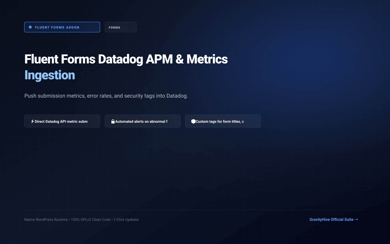Fluent Forms Datadog APM & Metrics Ingestion