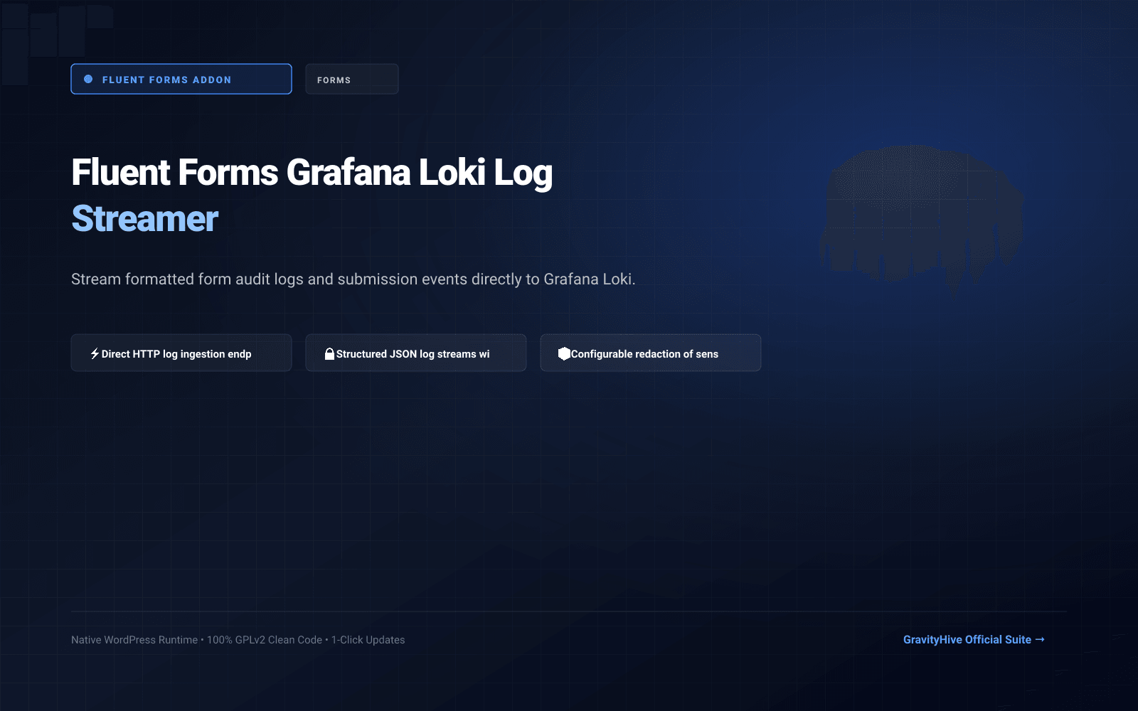 Fluent Forms Grafana Loki Log Streamer