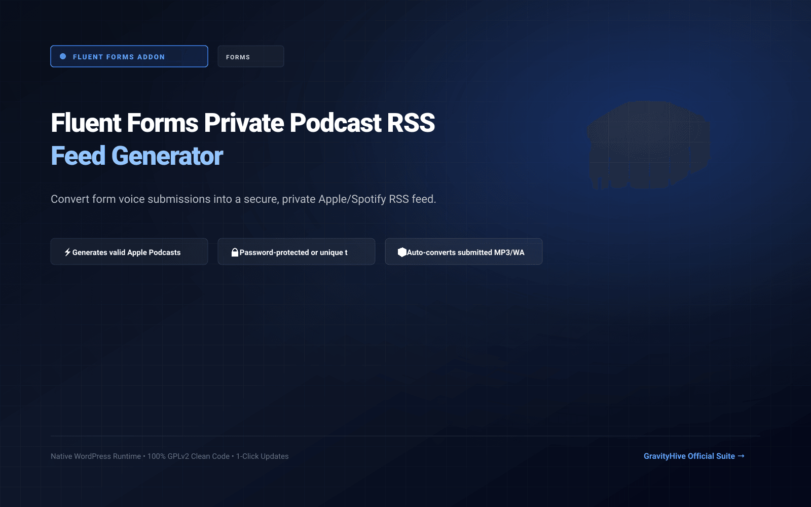 Fluent Forms Private Podcast RSS Feed Generator