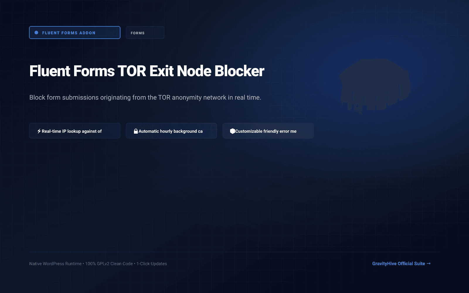 Fluent Forms TOR Exit Node Blocker