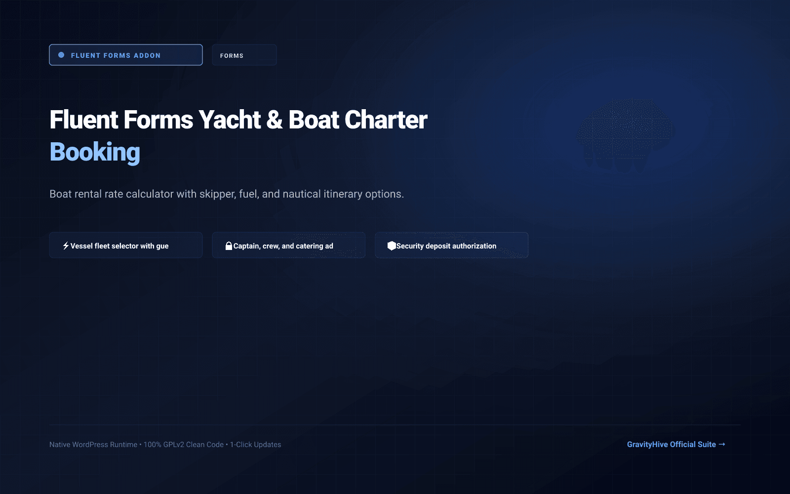 Fluent Forms Yacht & Boat Charter Booking