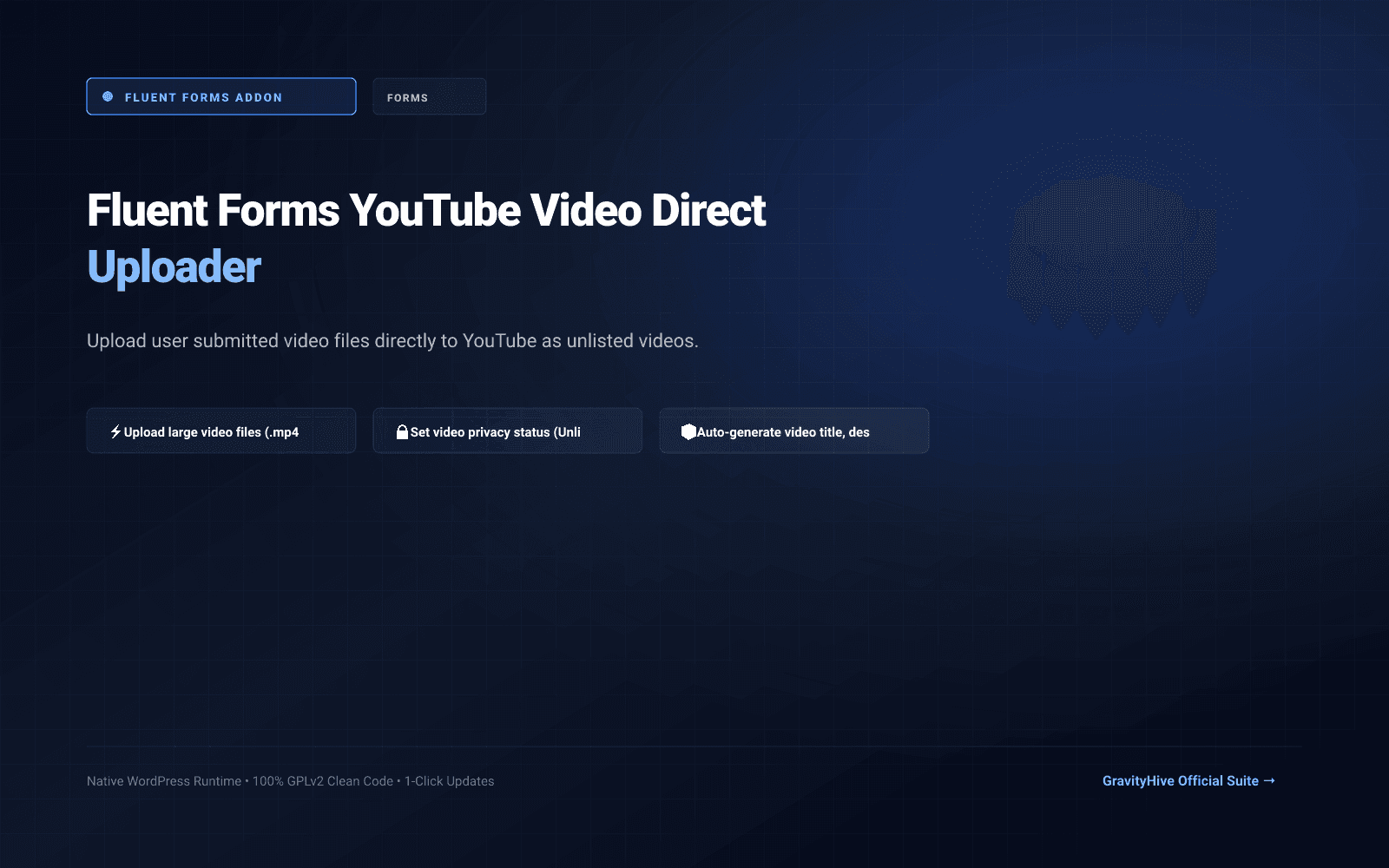 Fluent Forms YouTube Video Direct Uploader