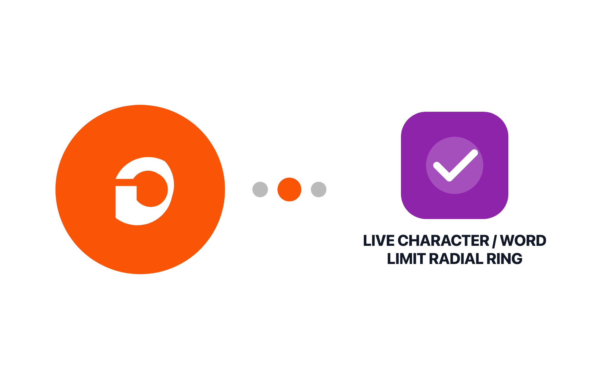 Gravity Forms Live Character / Word Limit Radial Ring
