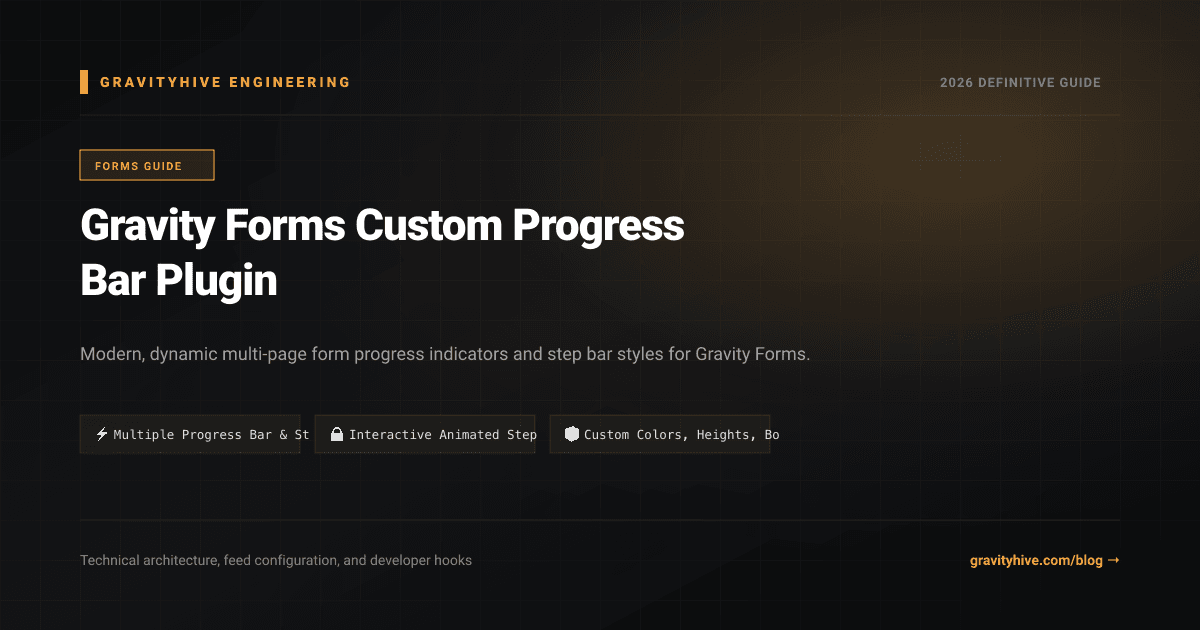 Gravity Forms Custom Progress Bar Plugin Guide: Setup & Complete Overview