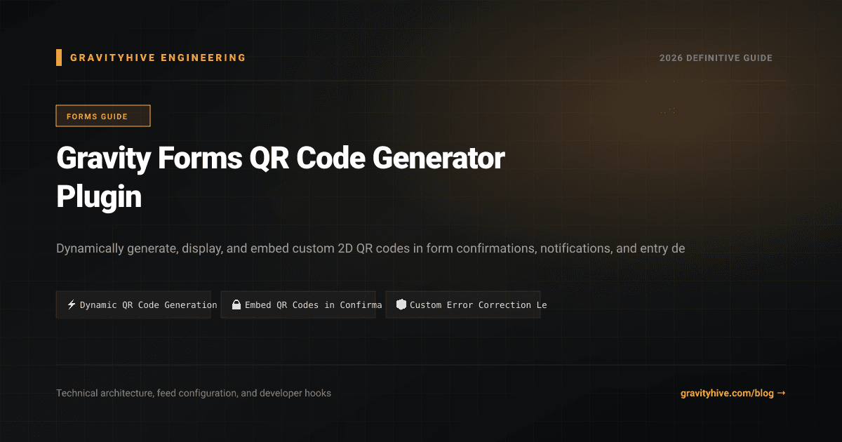 Gravity Forms QR Code Generator Plugin Guide: Setup & Complete Overview
