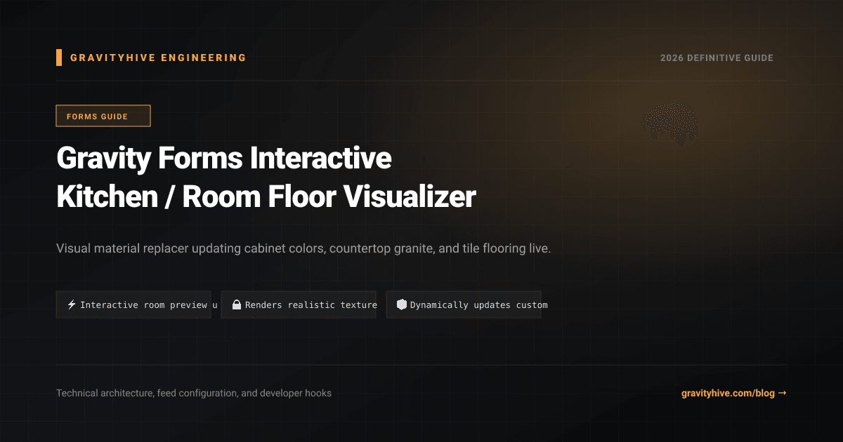 Gravity Forms Interactive Kitchen / Room Floor Visualizer Guide: Setup & Complete Overview